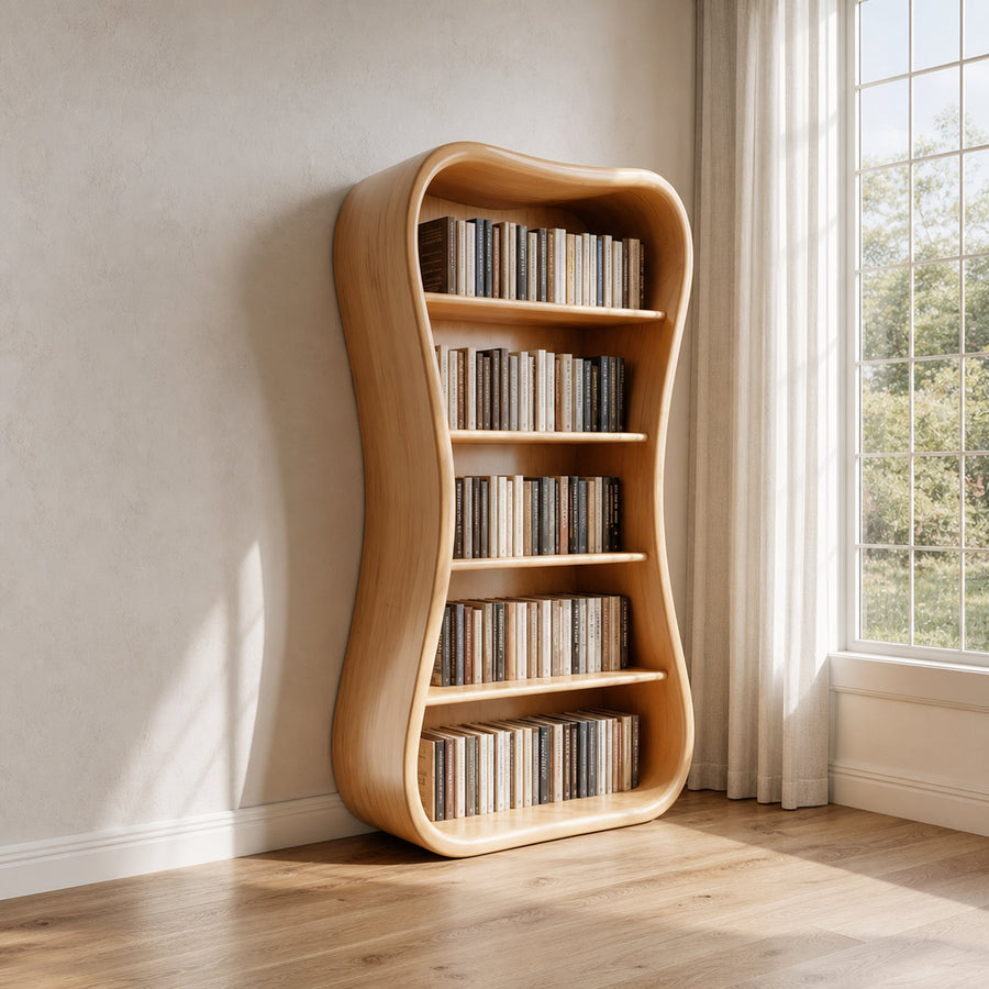 Modern Sculpted Bookshelf Reading Room Or Study Room