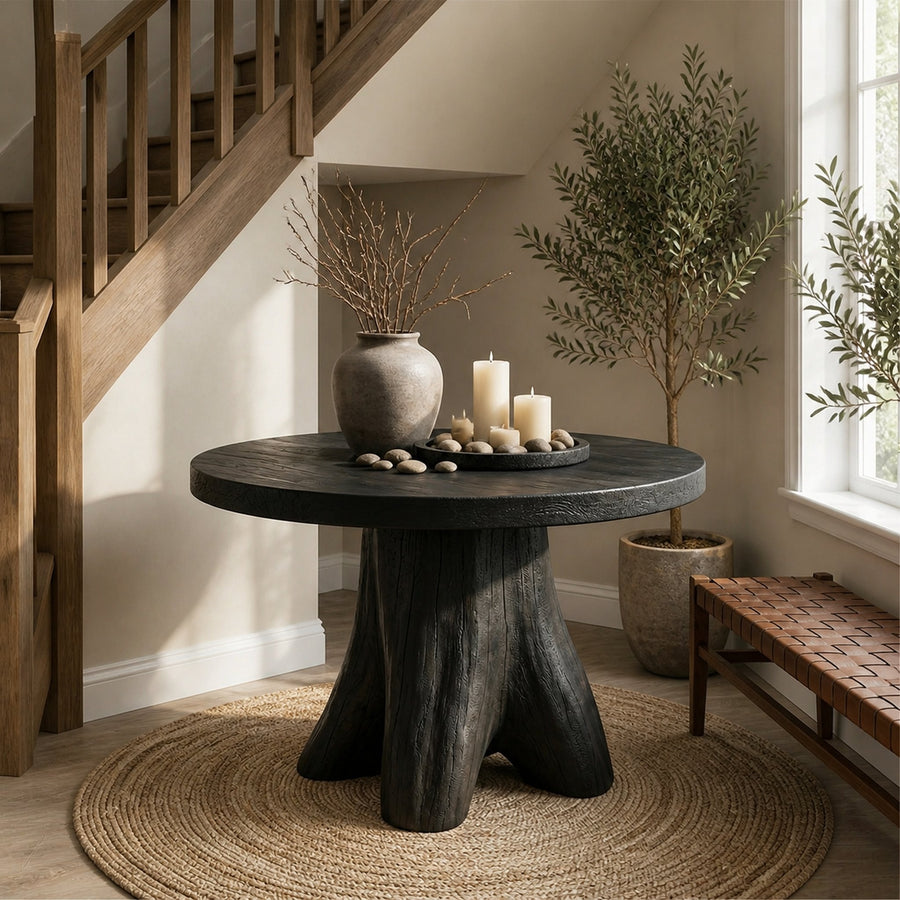 Modern Sculptural Foyer Table For Entryway Or Living Room