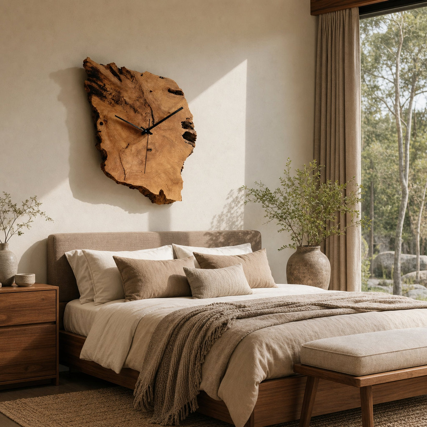 Modern Sculptural Wall Clock For Living Room - product view 6