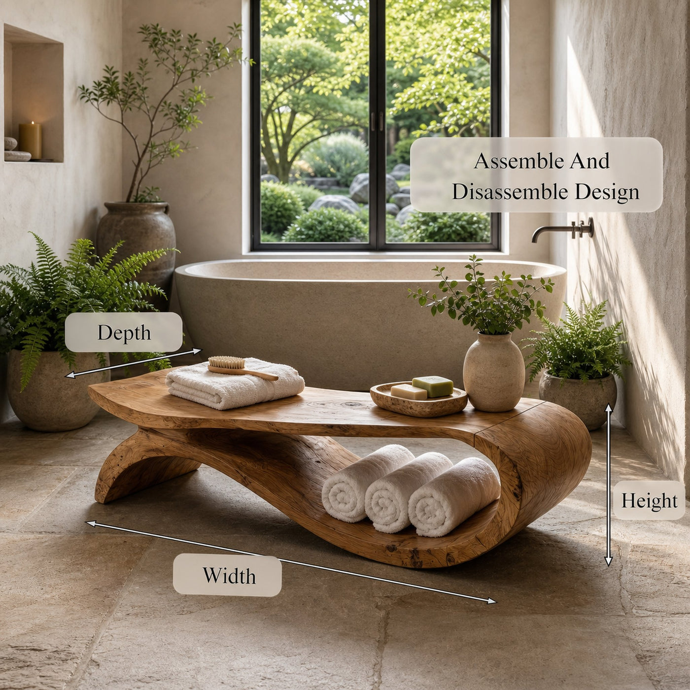 Modern Shower Bench For Bathroom - product view 8