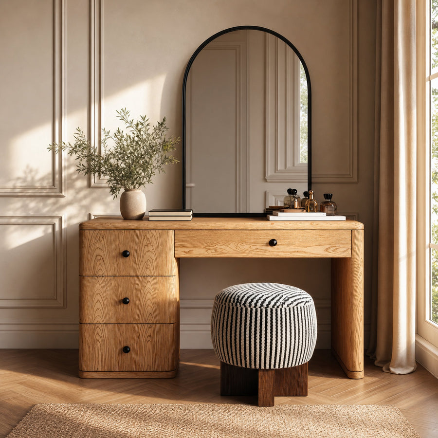 Modern Vanity Desk With Drawers For Bedroom