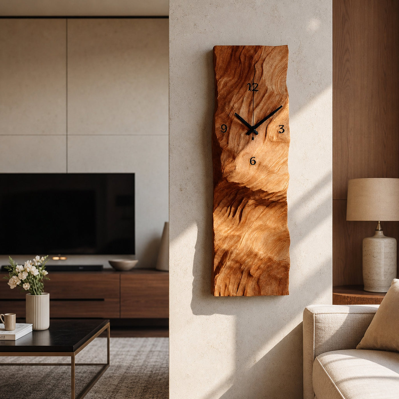 Modern Vertical Wall Clock For Living Room - product view 6