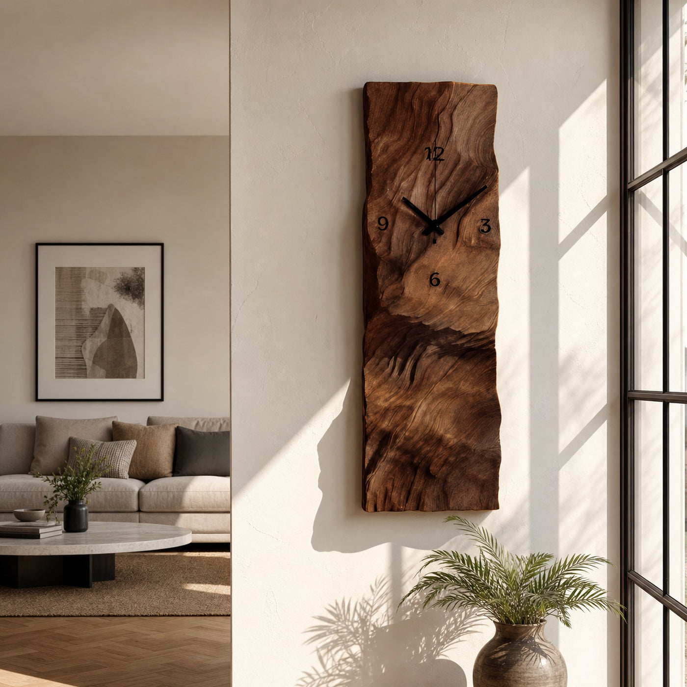 Modern Vertical Wall Clock For Living Room - product view 7