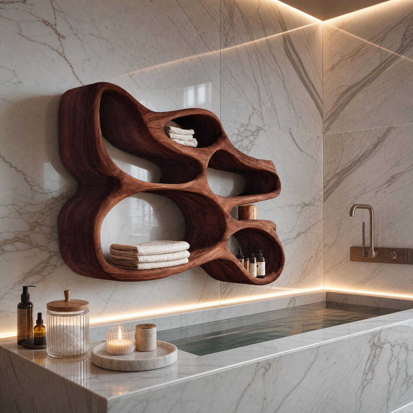 Modern Wall Shelf For Bathroom Interior Design - product view 6
