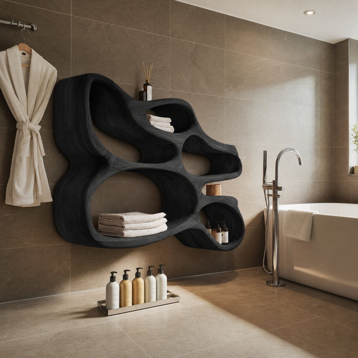 Modern Wall Shelf For Bathroom Interior Design - product view 7