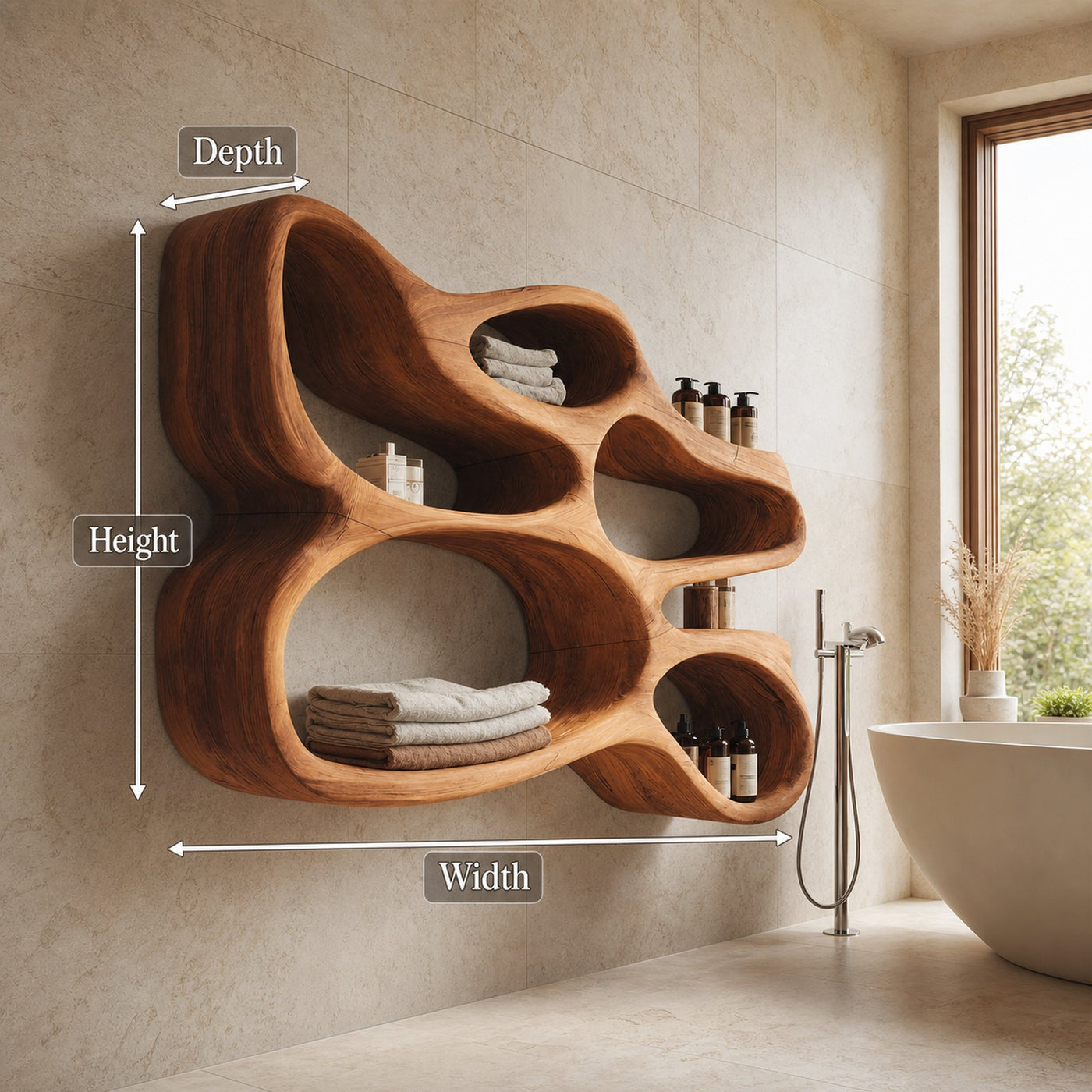 Modern Wall Shelf For Bathroom Interior Design - product view 8