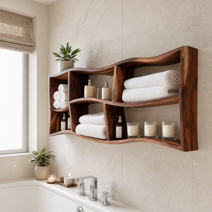 Modern Wall Shelf For Bathroom Wall Decor