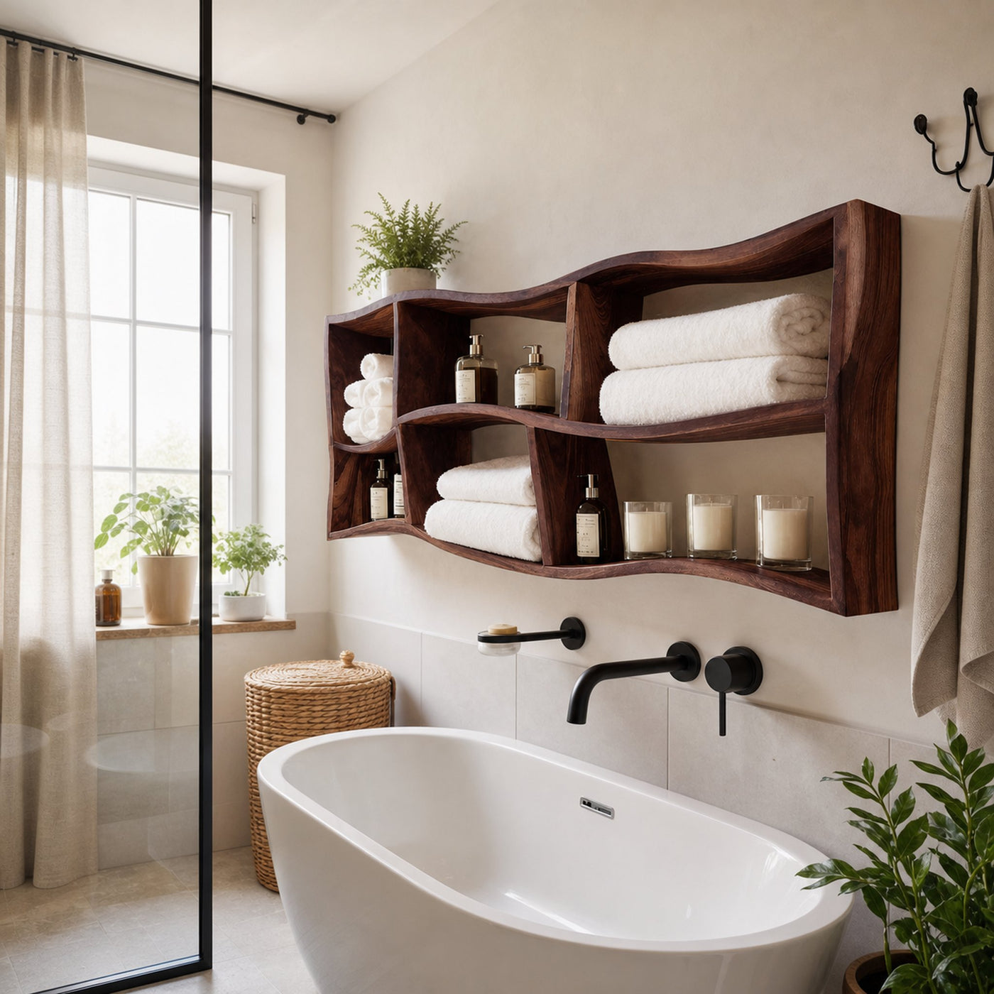 Modern Wall Shelf For Bathroom Wall Decor - product view 6