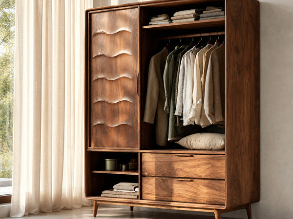 Modern Wardrobe With Drawers For Bedroom
