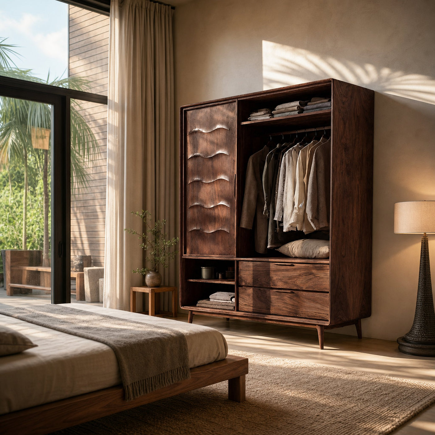 Modern Wardrobe With Drawers For Bedroom - product view 7