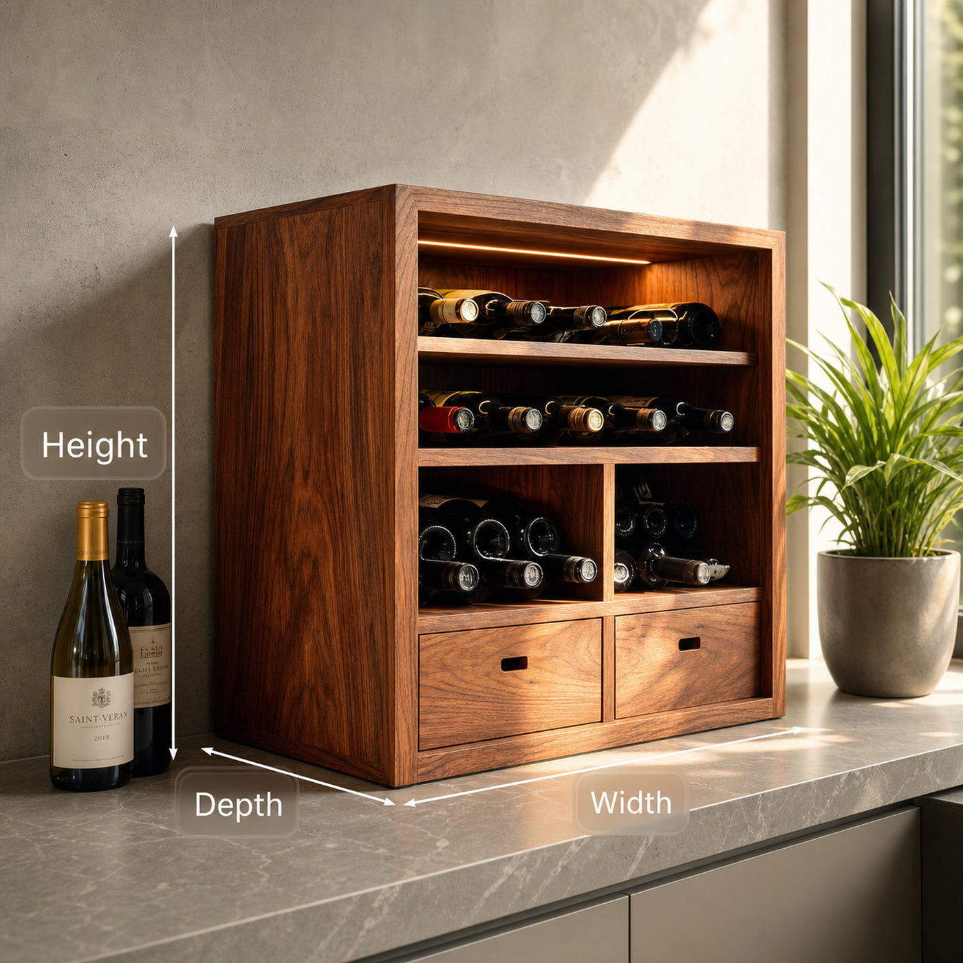 Modern Wine Cabinet For Contemporary Kitchen Decor - product view 7