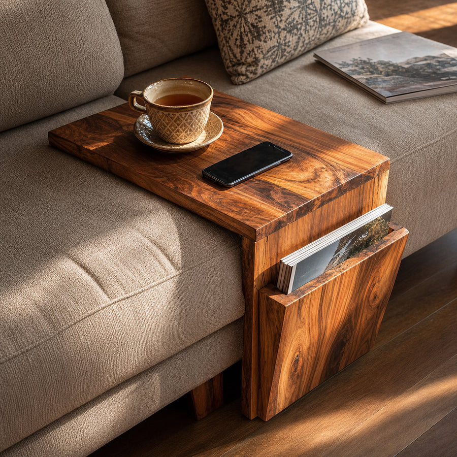 Modern Wooden Armrest For Cozy Living Room Style