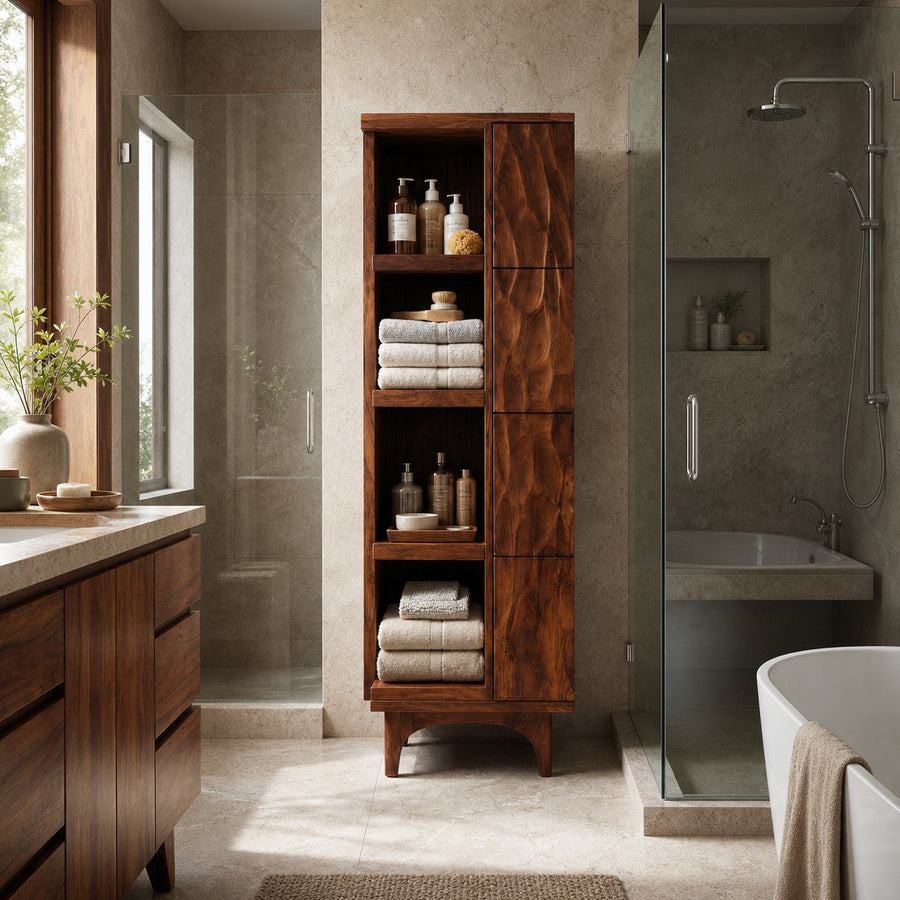 Modern Wooden Bathroom Cabinet For Spa Interior