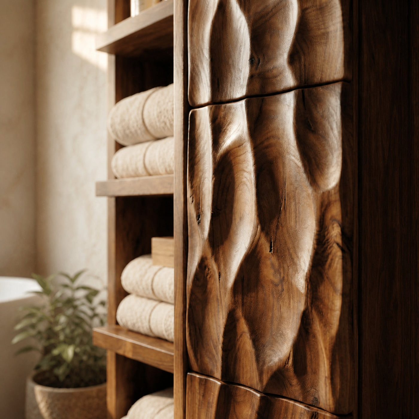Modern Wooden Bathroom Cabinet For Spa Interior - product view 6