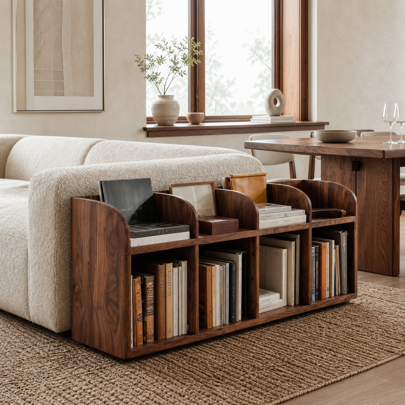 Modern Wooden Open Display Magazine Rack For Living Room - product view 6