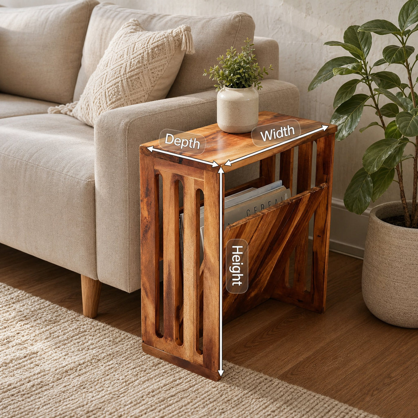 Modern Wooden Side Table For Living Room Furniture - product view 8