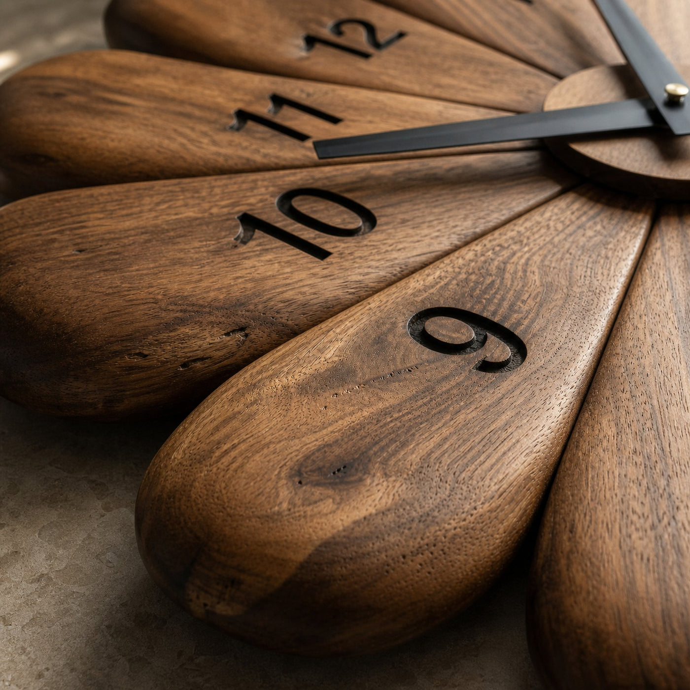 Modern Wooden Wall Clock For Timeless Interior - product view 6