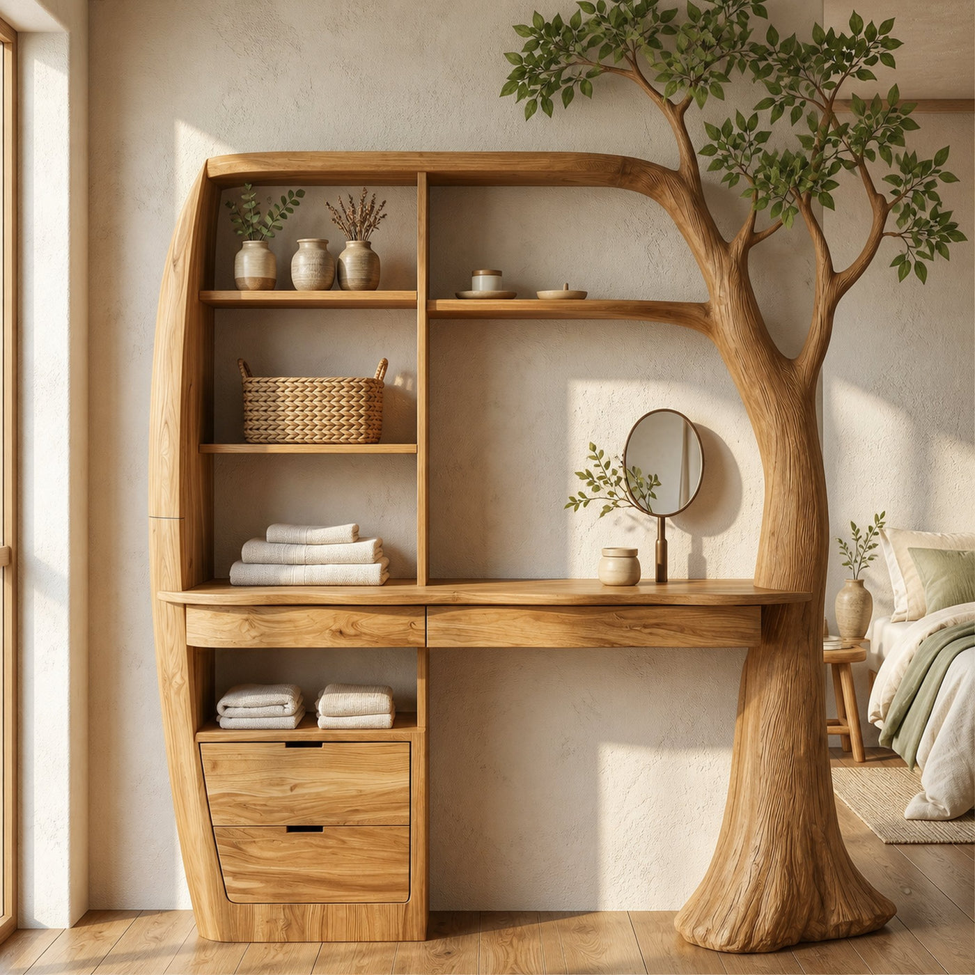 Natural Makeup Vanity Bedroom And Dressing Room