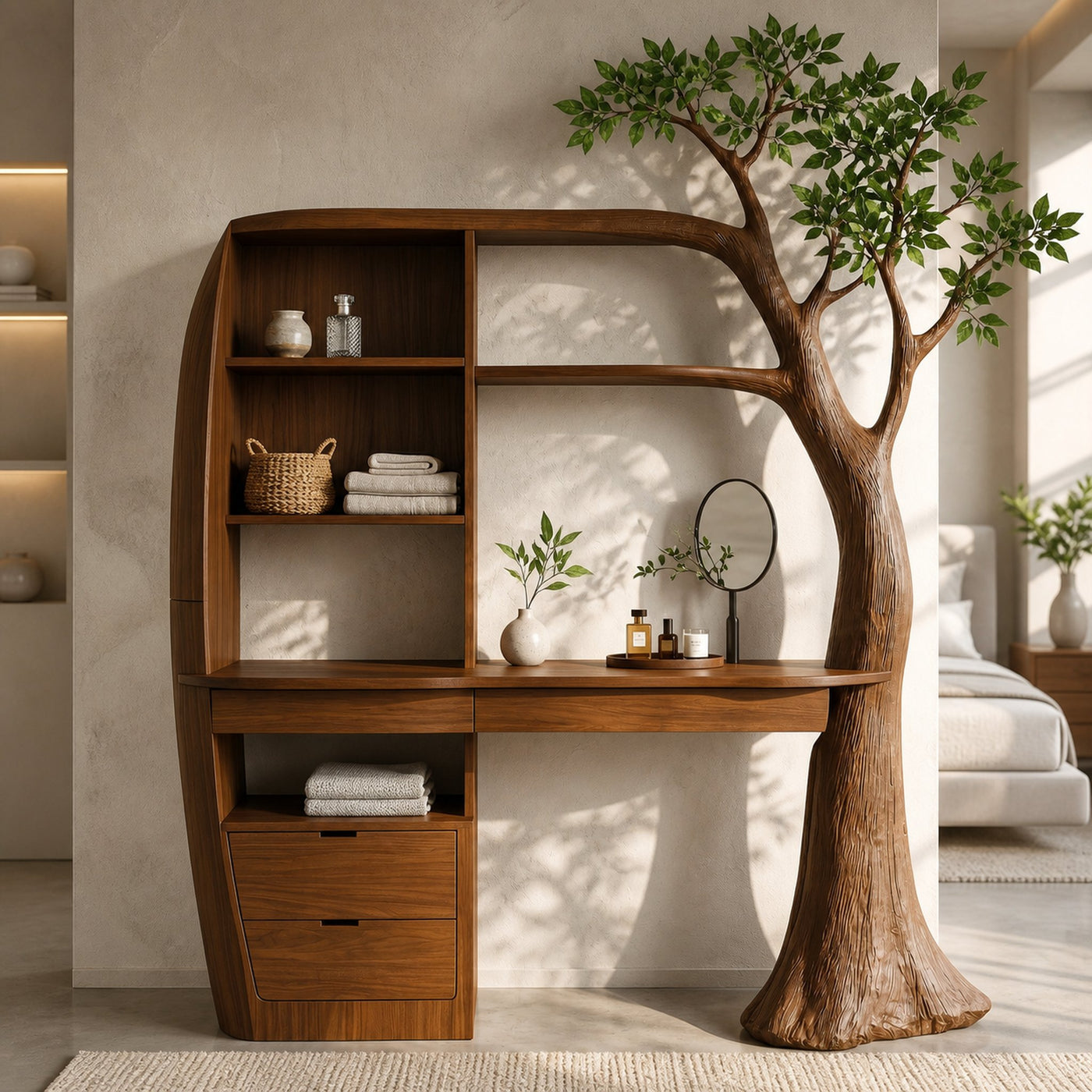 Natural Makeup Vanity Bedroom And Dressing Room - product view 6