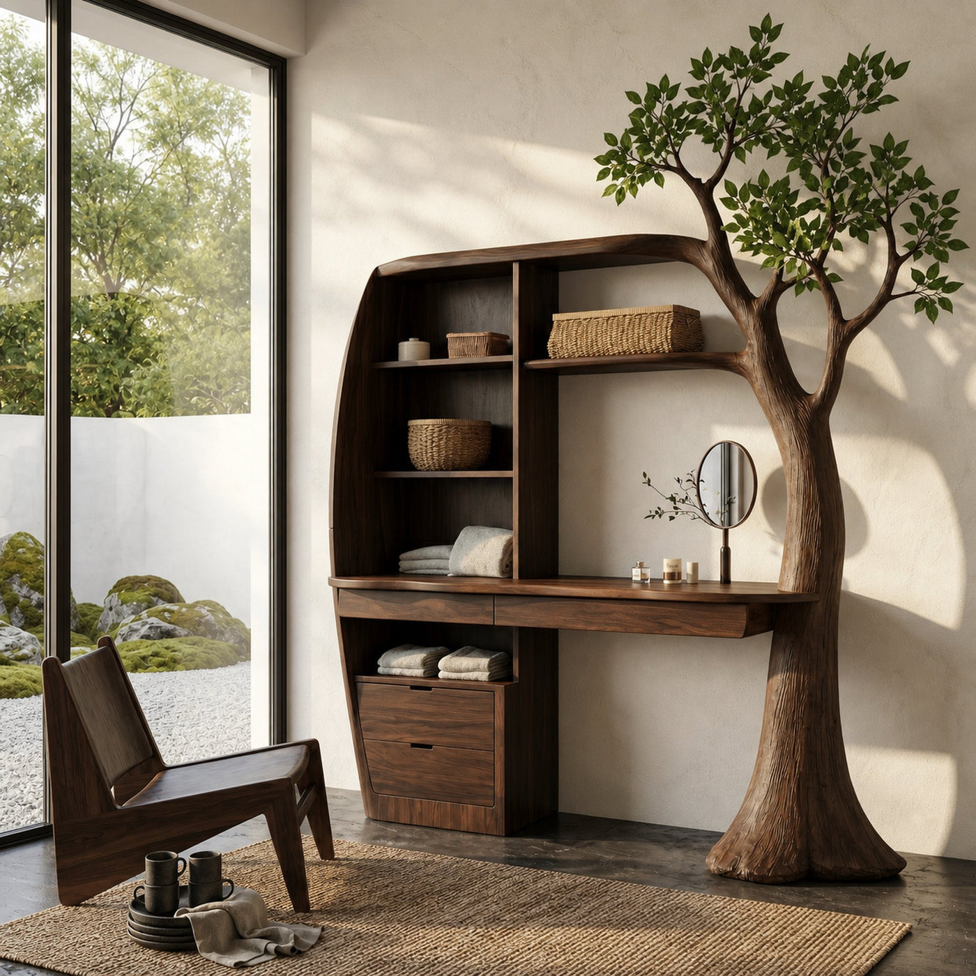 Natural Makeup Vanity Bedroom And Dressing Room - product view 7