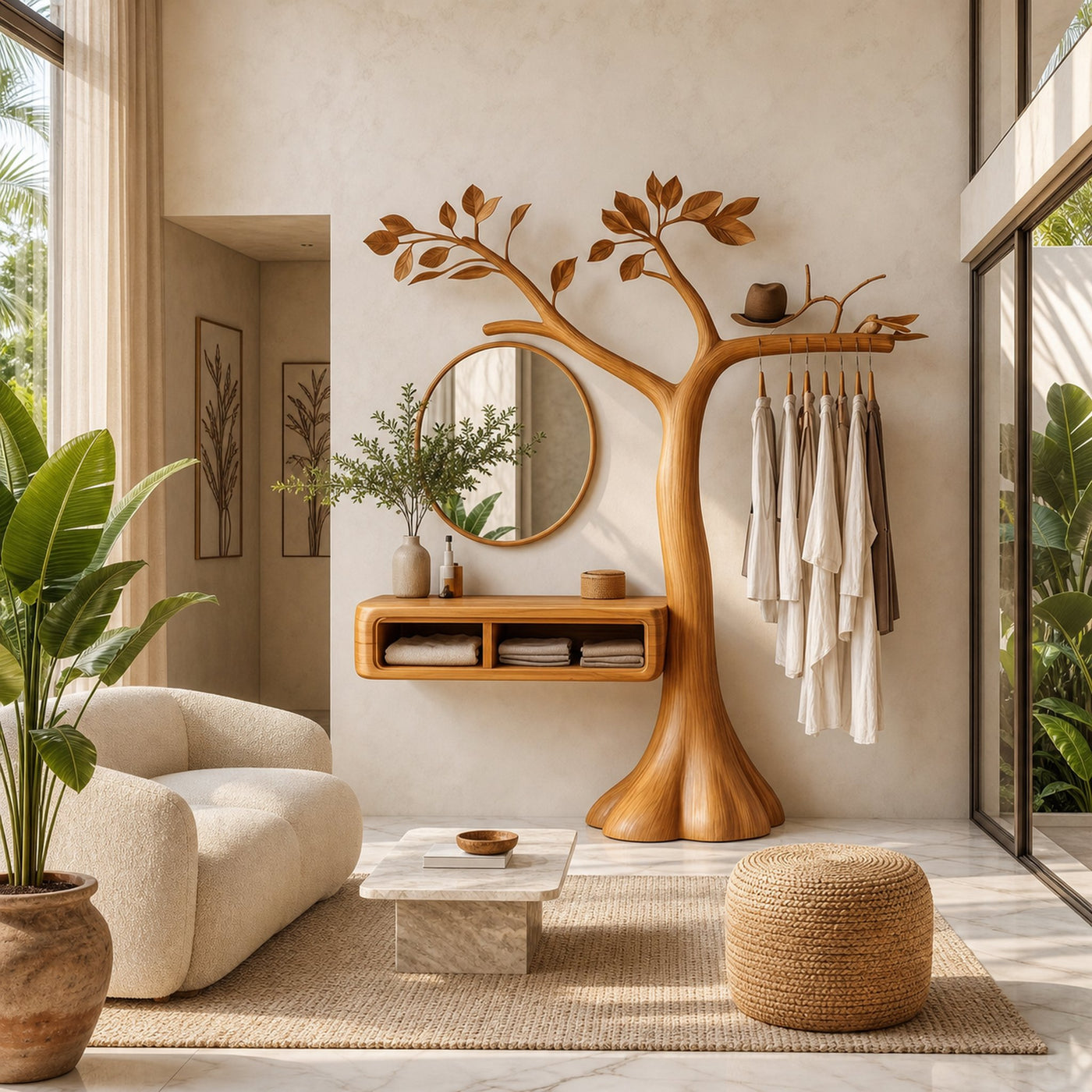 Natural Makeup Vanity Bedroom And Dressing Room - product view 6