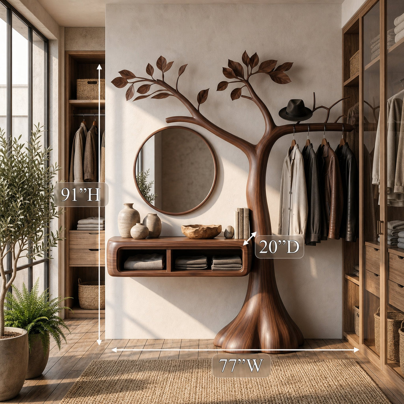 Natural Makeup Vanity Bedroom And Dressing Room - product view 8
