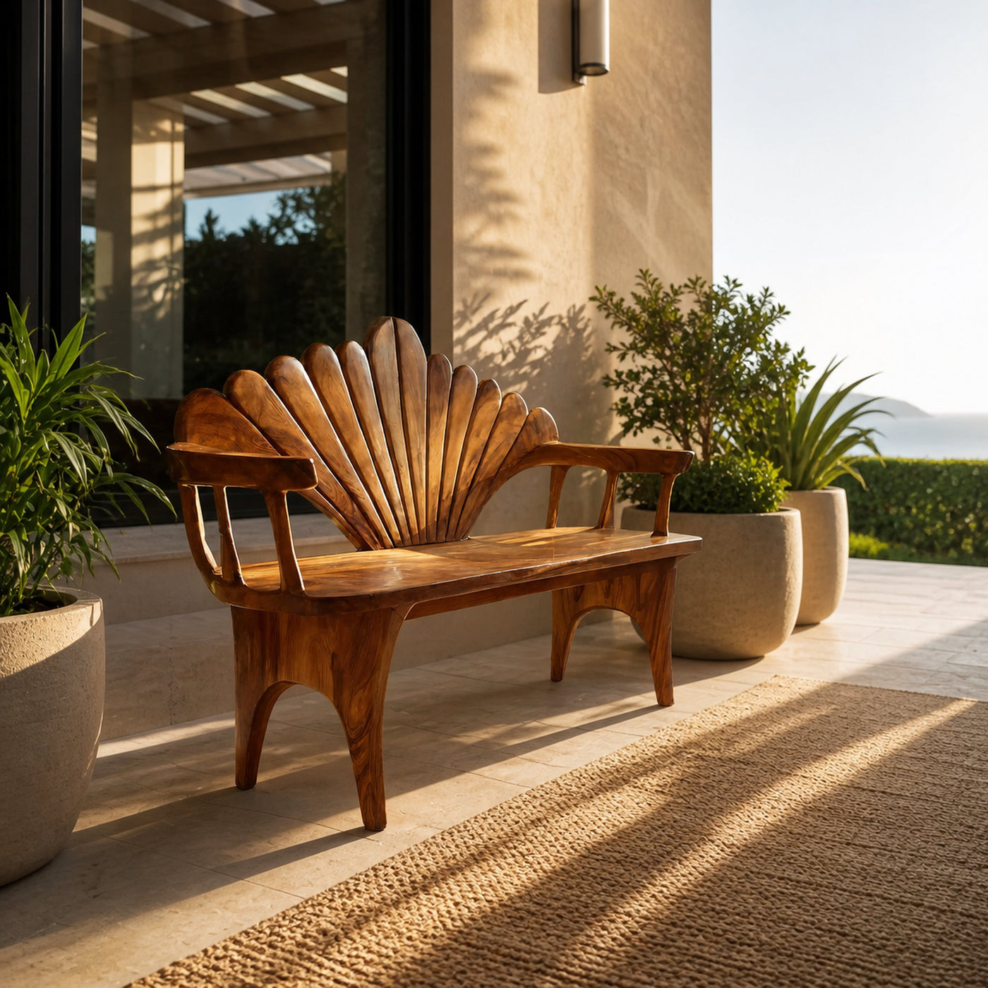 Natural Solid Wood Entryway Bench For Foyer Decor - product view 6