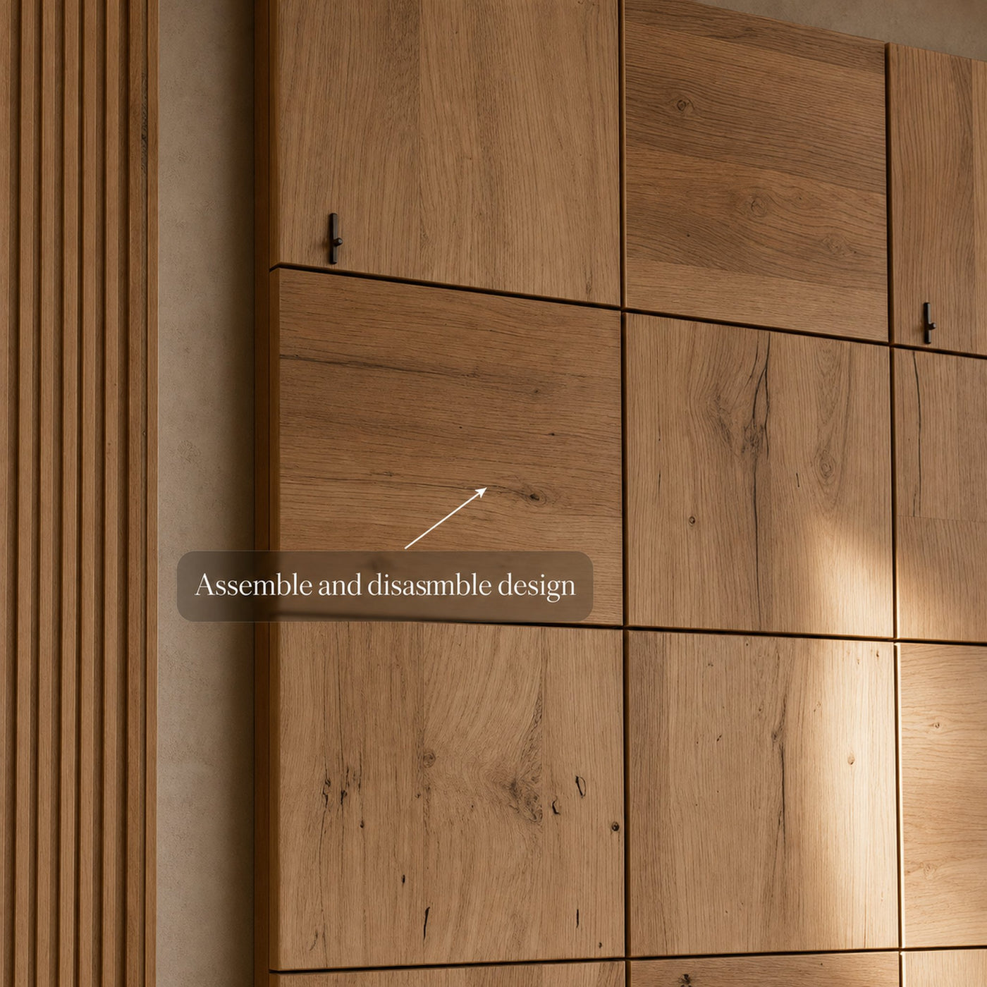 Nature Inspired Solid Wood Panel Headboard Bedroom Interior Architectural Accent - product view 6