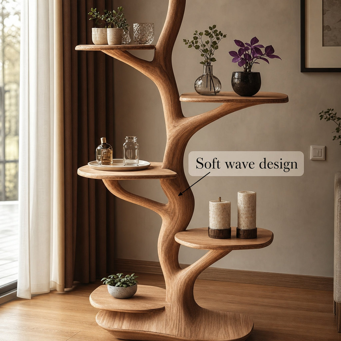 Nature Solid Wood Tree Tower Tree Cat Tree Gift Cat - product view 6