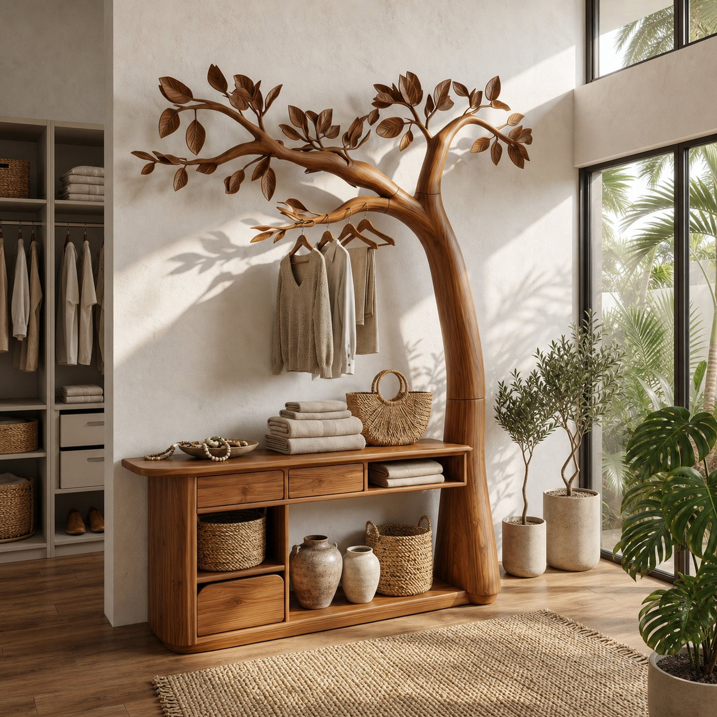 Organic Corner Makeup Vanity Bedroom And Dressing Room - product view 6