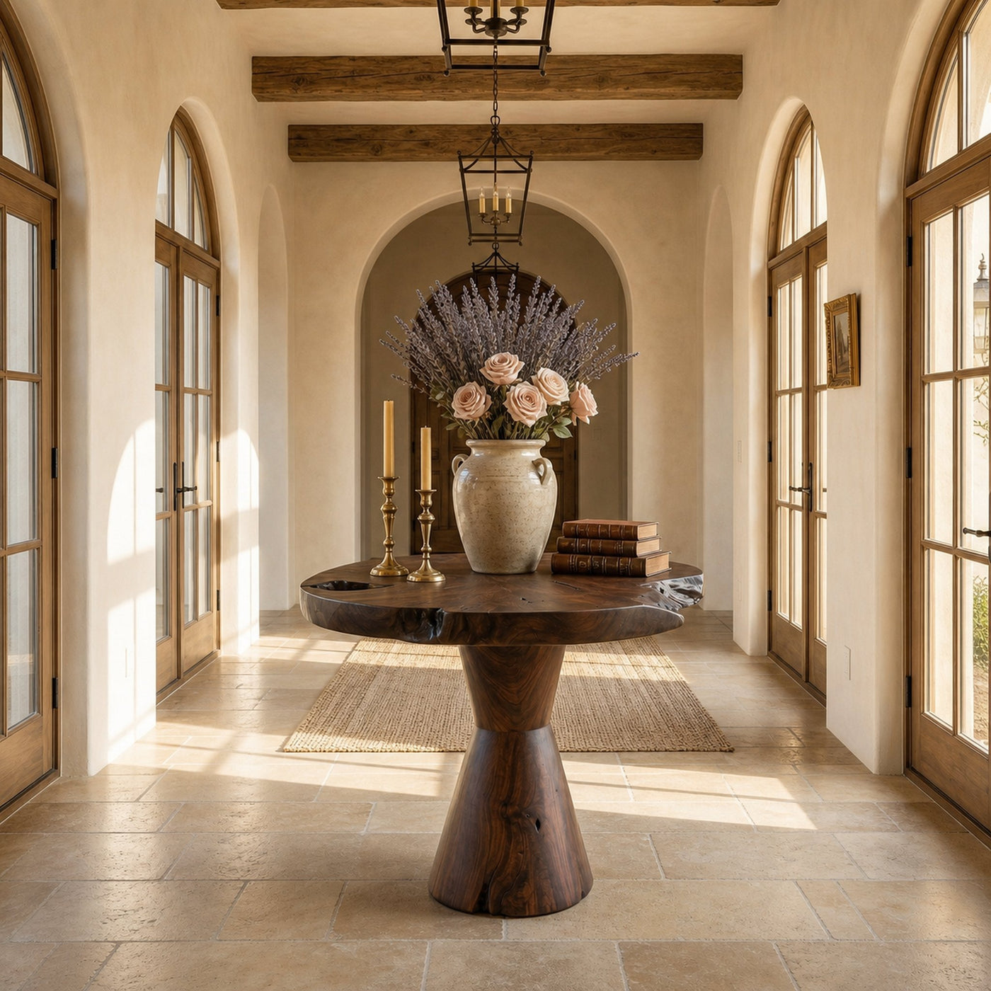 Organic Live Edge Foyer Table For Entryway - product view 7