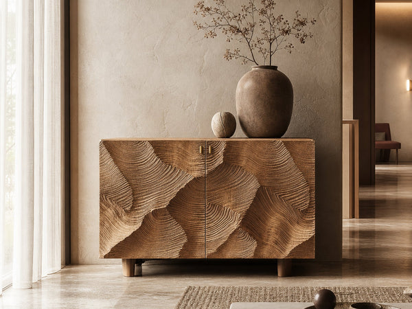 Organic Modern Sideboard Cabinet For Living Room And Dining Room