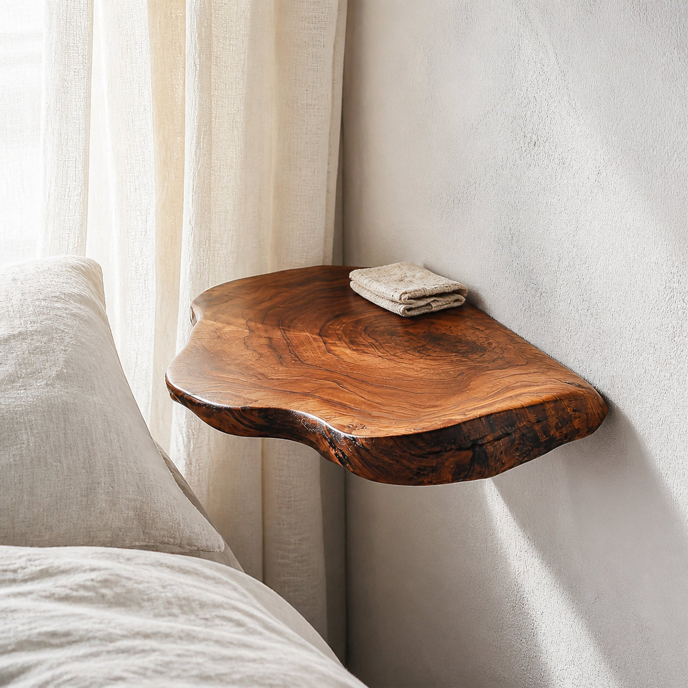 Organic Modern Wall Mounted Shelf For Bedroom