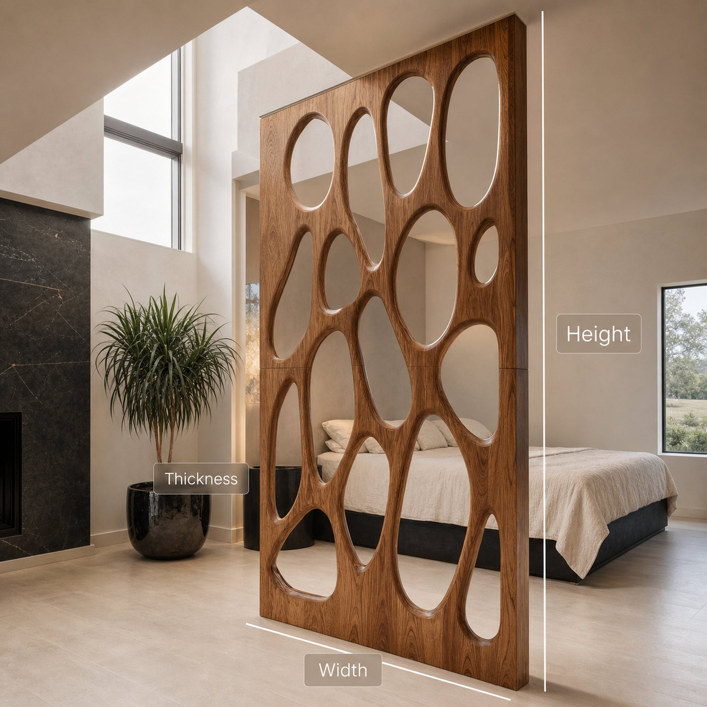 Organic Room Divider For Modern Home Interiors - product view 6
