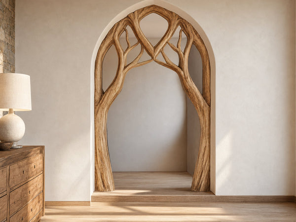 Organic Sculptural Doorway Arch For Living Space And Interior Area