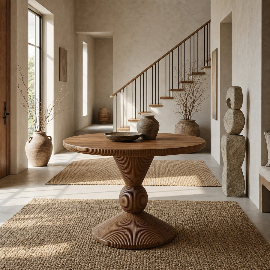 Organic Sculptural Entryway Foyer Table For Entryway And Hallway Decor