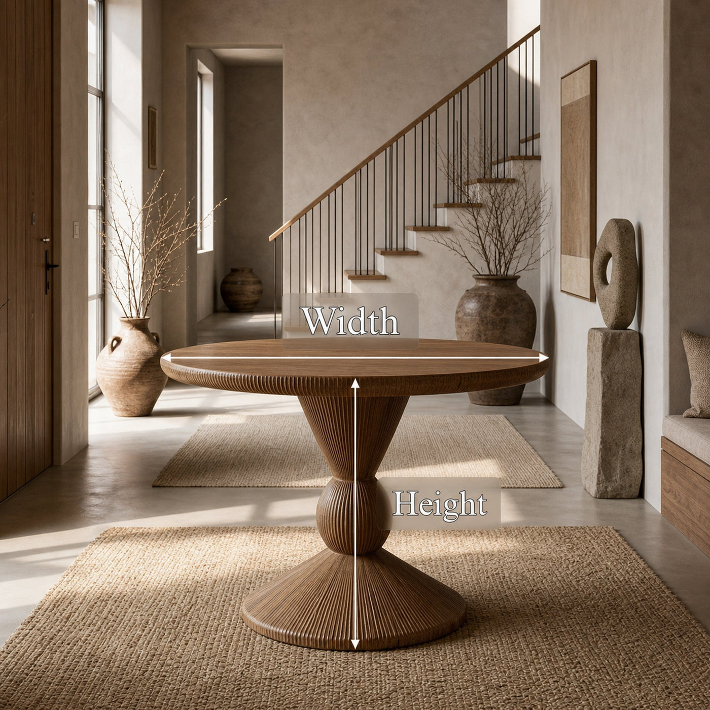 Organic Sculptural Entryway Foyer Table For Entryway And Hallway Decor - product view 8