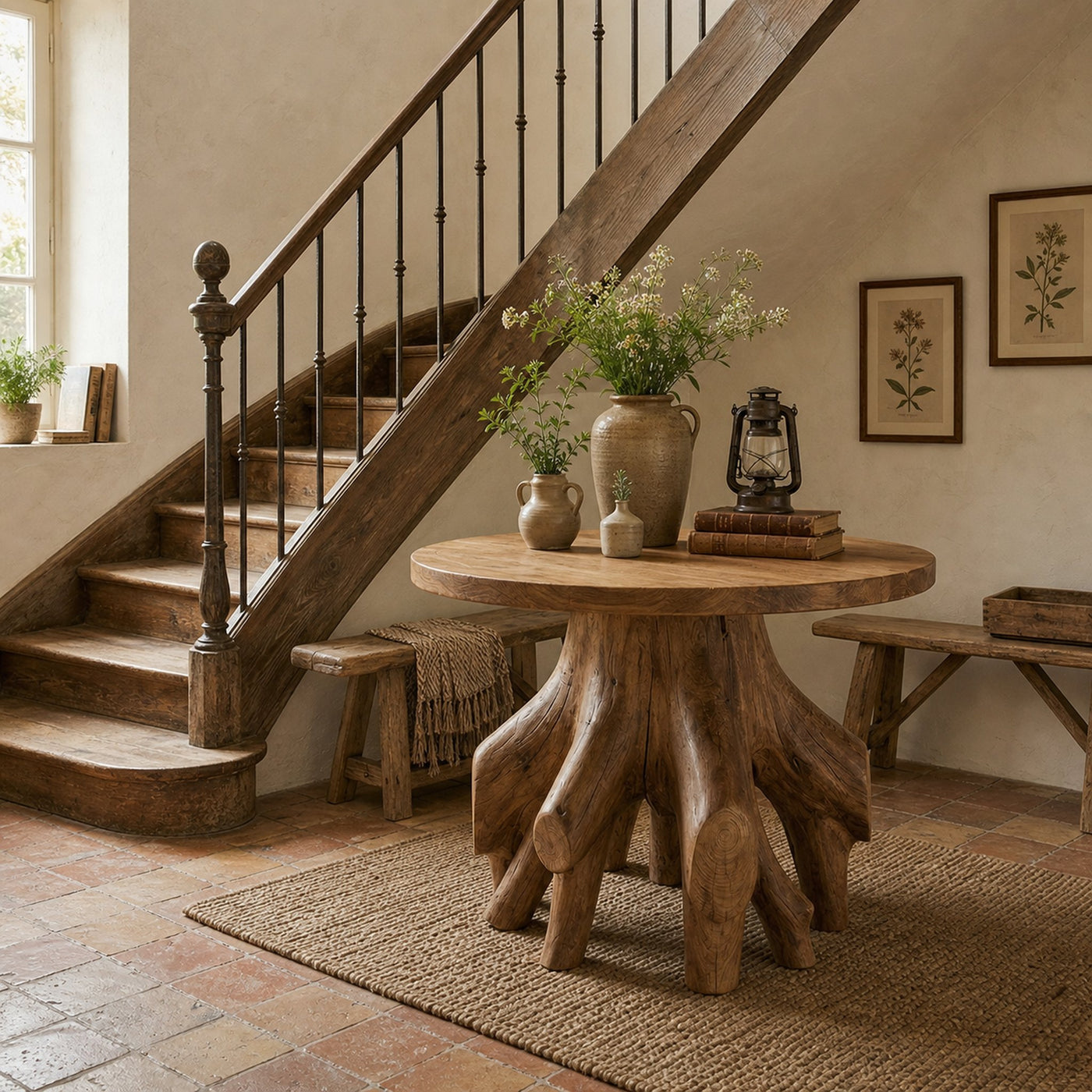 Organic Sculptural Foyer Table For Entryway Or Living Room - product view 6