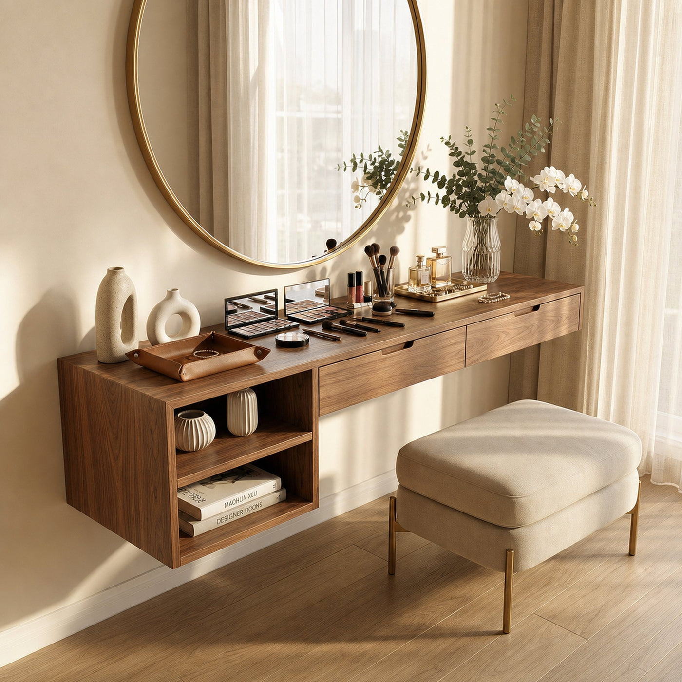Organic Vanity Table Dressing Room Makeup Area Personal Space