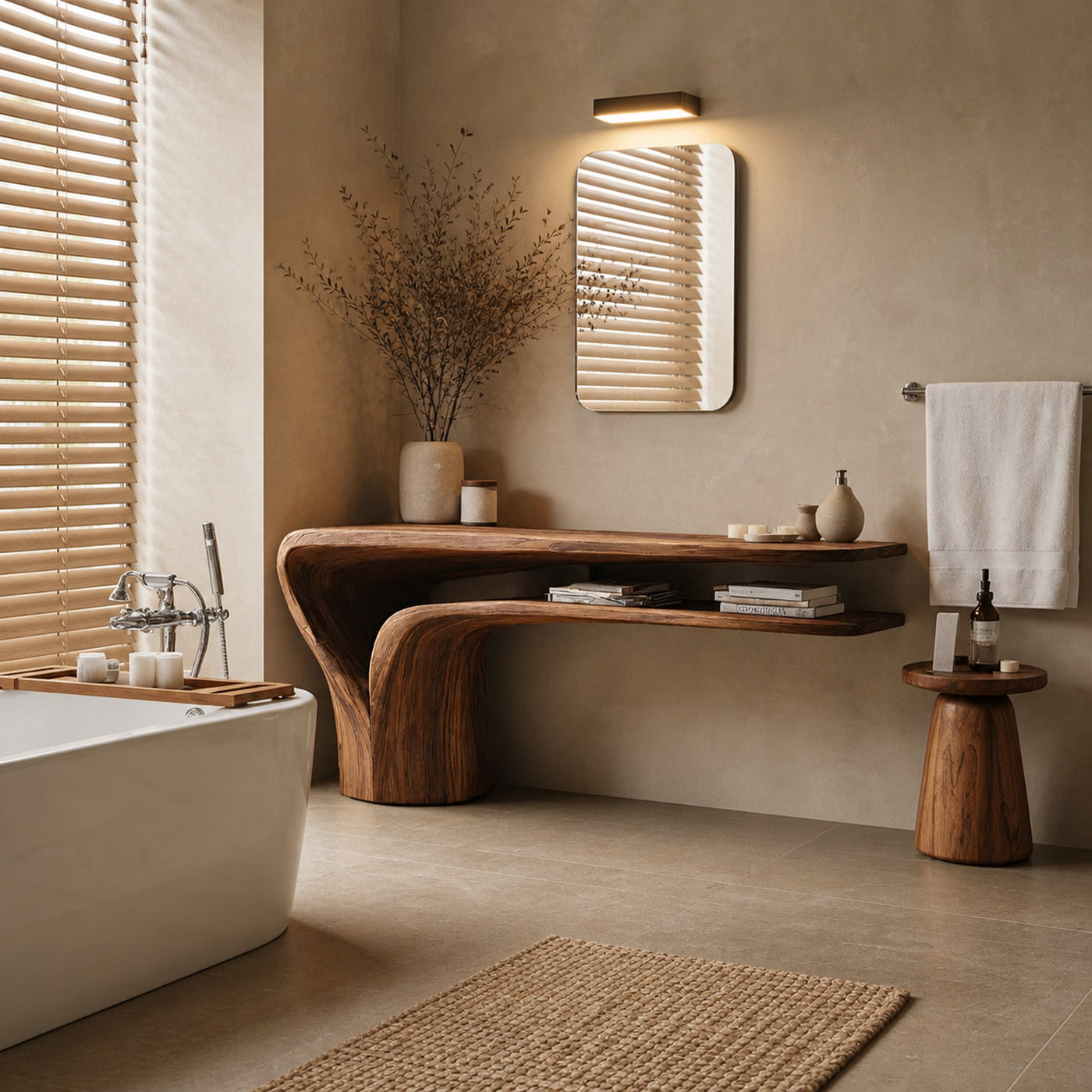 Organic Vanity Table For Bedroom Interior Space - product view 7