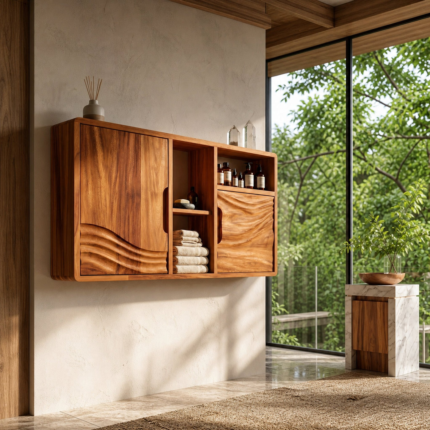 Organic Wave Accent Bathroom Cabinet Urban Bathroom - product view 6
