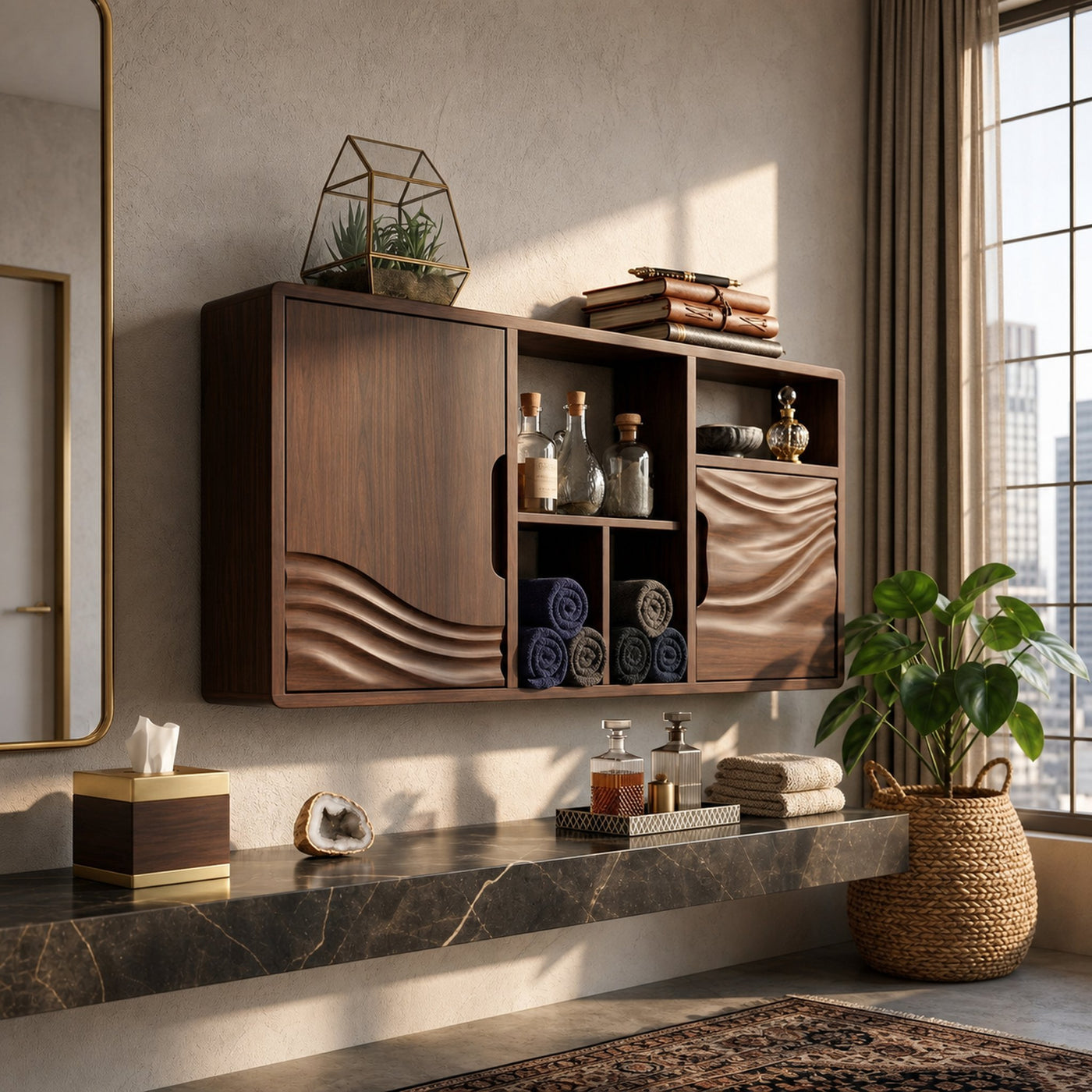 Organic Wave Accent Bathroom Cabinet Urban Bathroom - product view 7