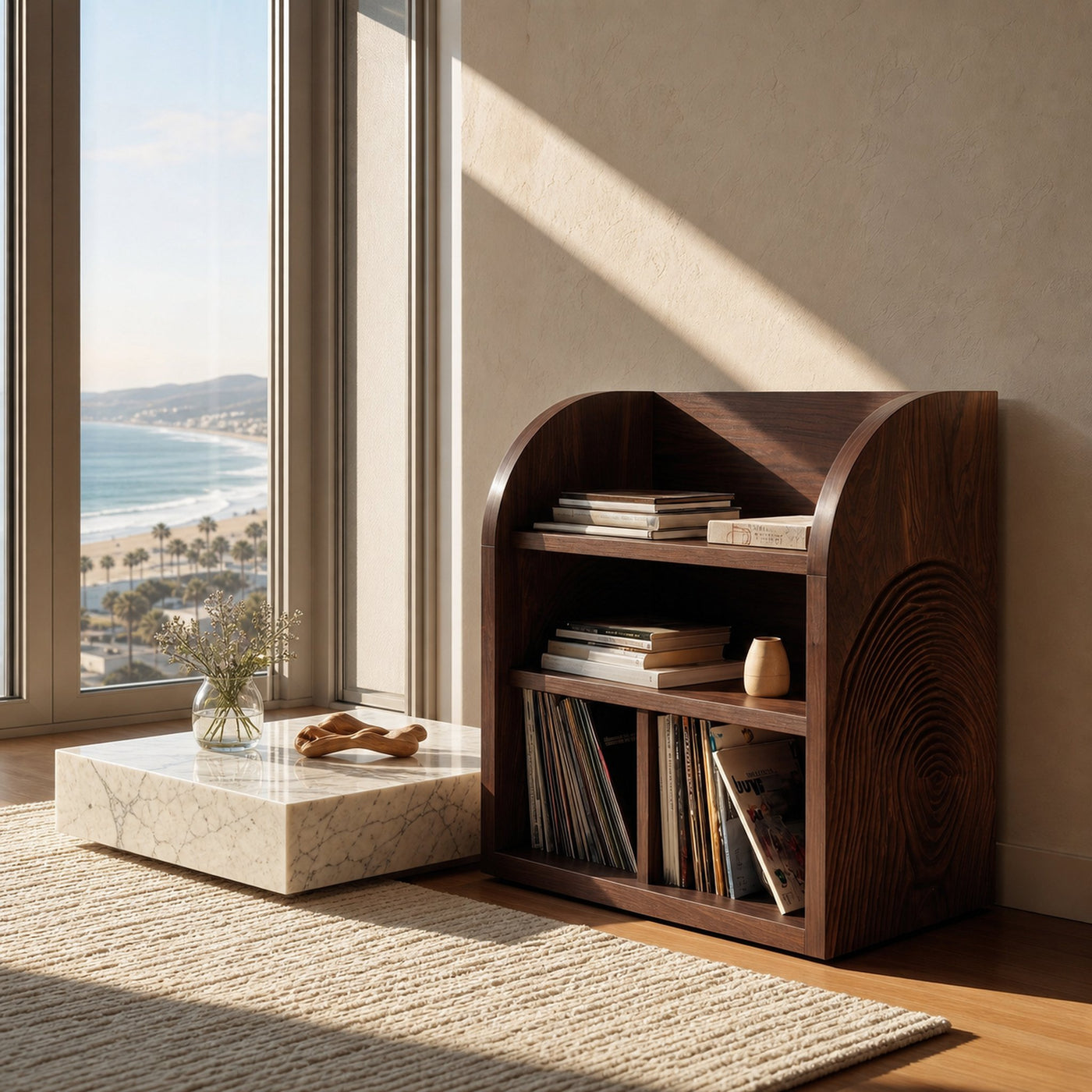 Organic Wooden Magazine Rack With Multi Compartments For Home - product view 7