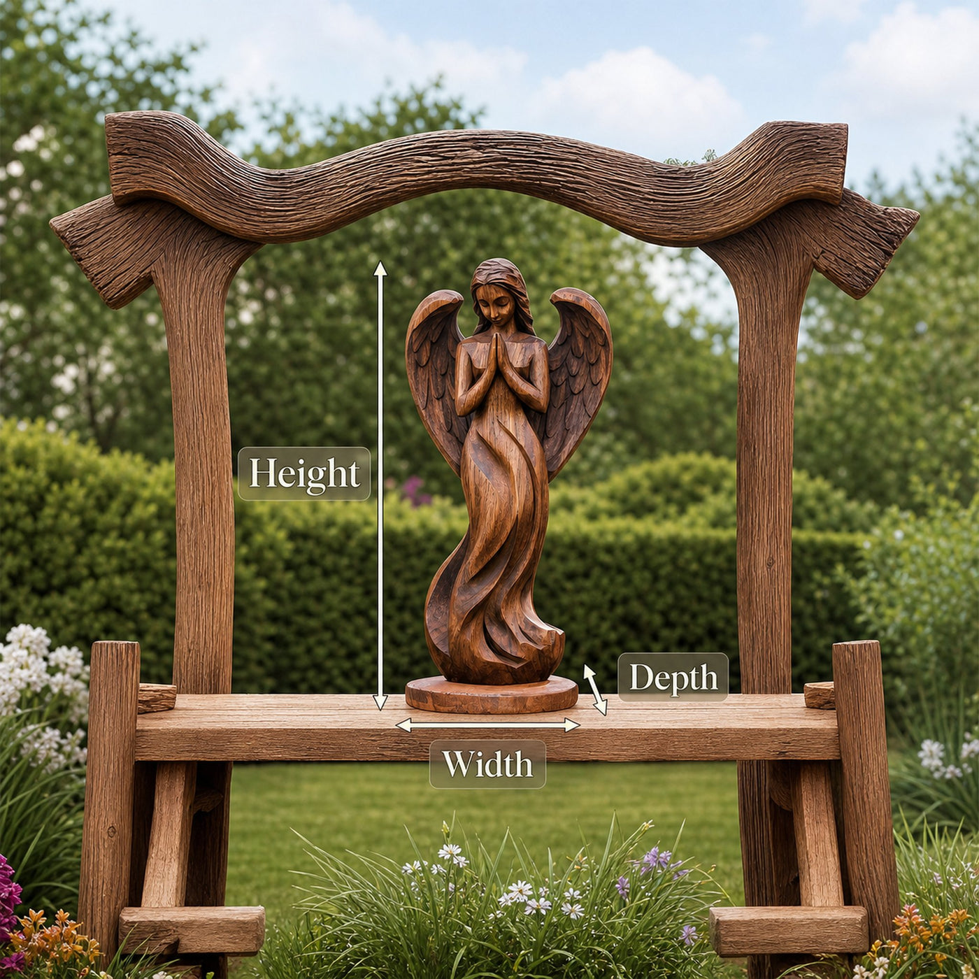 Rustic Abstract Sculpture For Furniture Wall Centerpiece - product view 8
