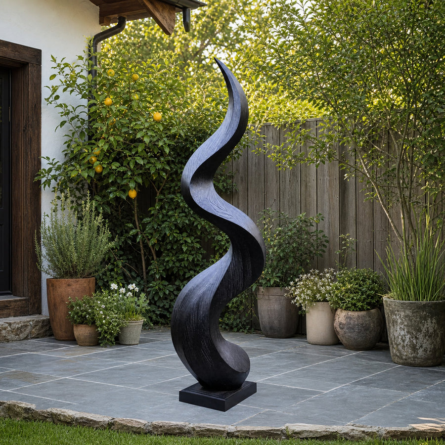 Rustic Abstract Sculpture For Living Room Feature Wall