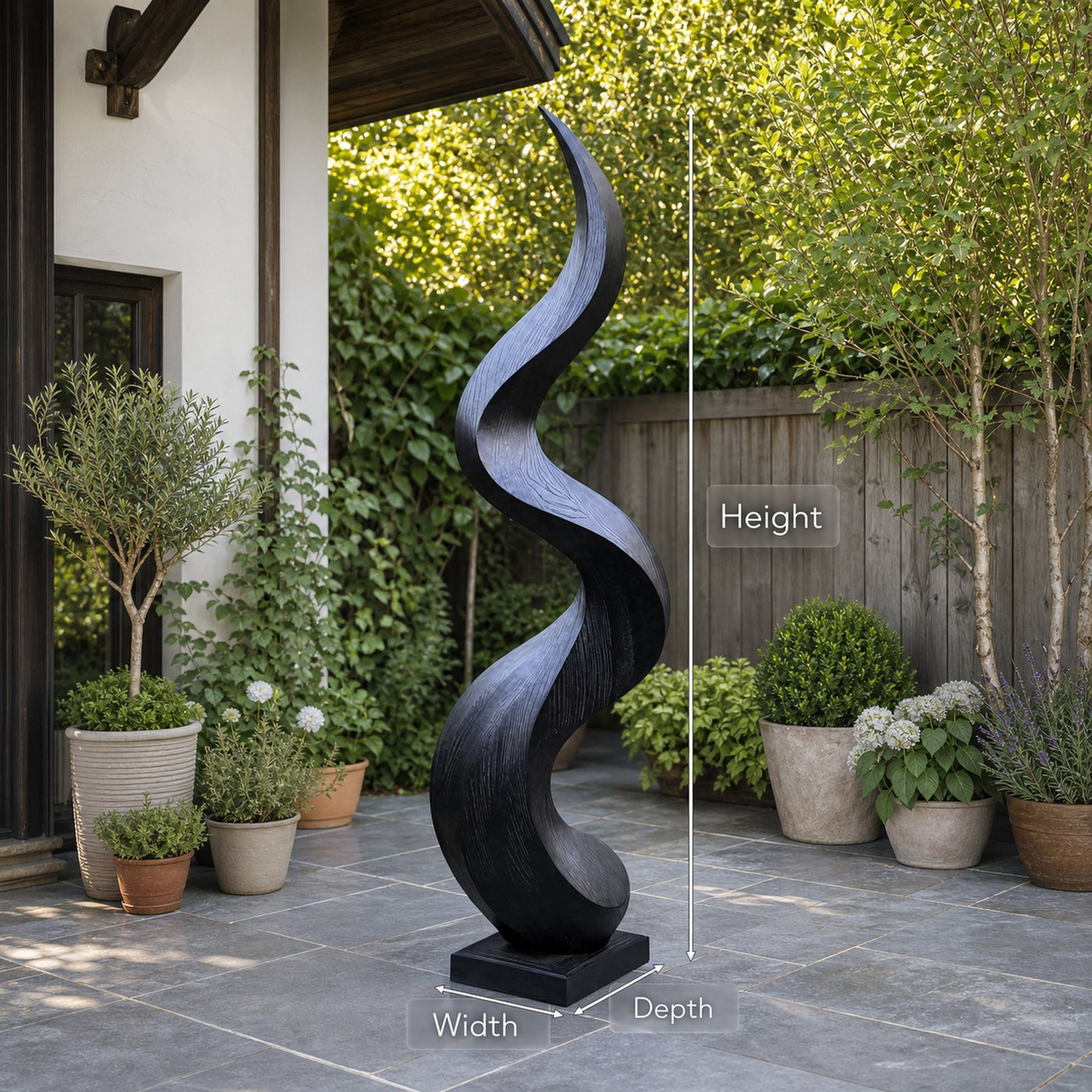 Rustic Abstract Sculpture For Living Room Feature Wall - product view 7