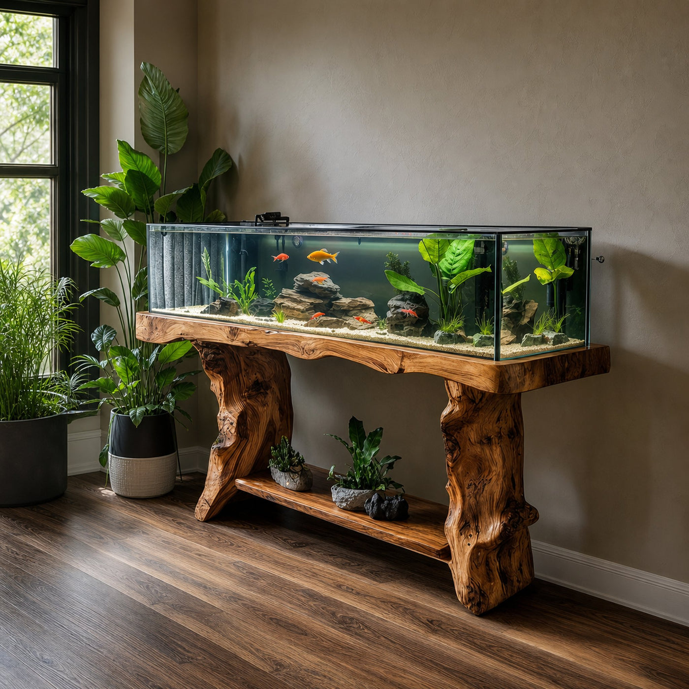 Rustic Aquarium Stand Office Or Living Room