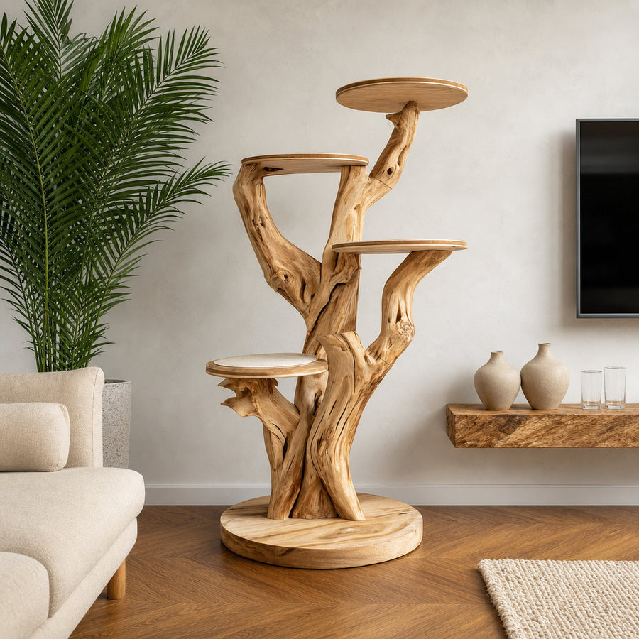 Rustic Cat Tree Tower Living Room And Morden House