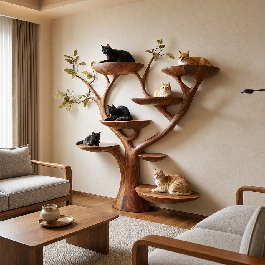 Rustic Cat Wall Tree Living Room And Home