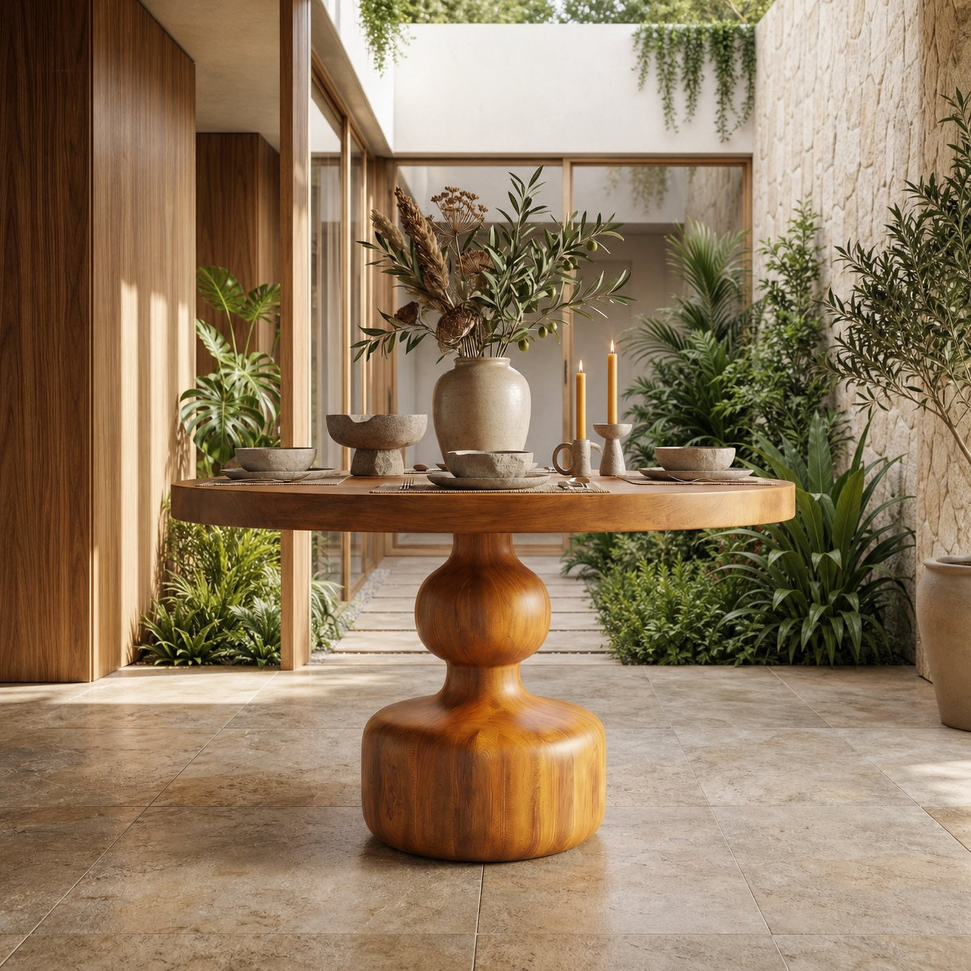 Rustic Center Hall Table For Entryway And Hallway - product view 6